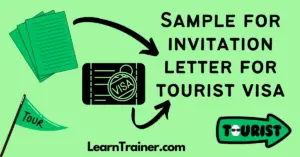 Read more about the article Sample for Invitation Letter for Tourist Visa