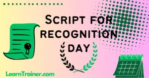 Read more about the article Script for Recognition Day  