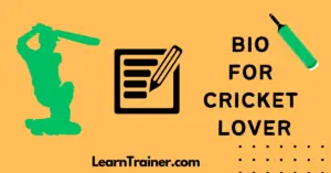 Read more about the article Bio for Cricket Lover