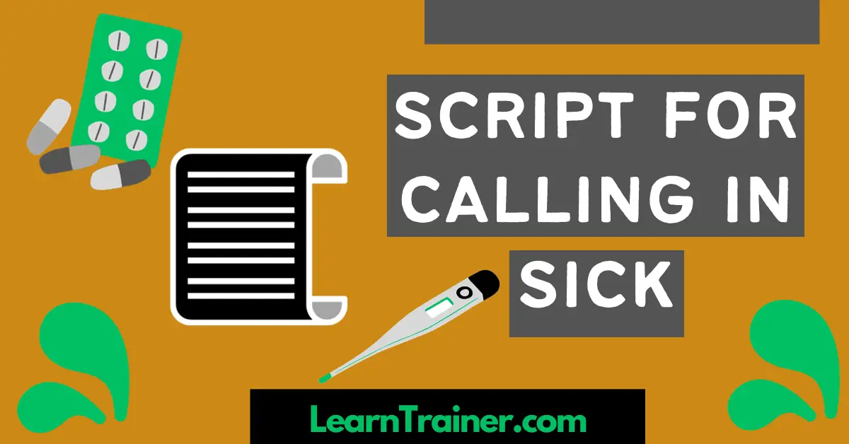 Read more about the article 8 Script for Calling In Sick  