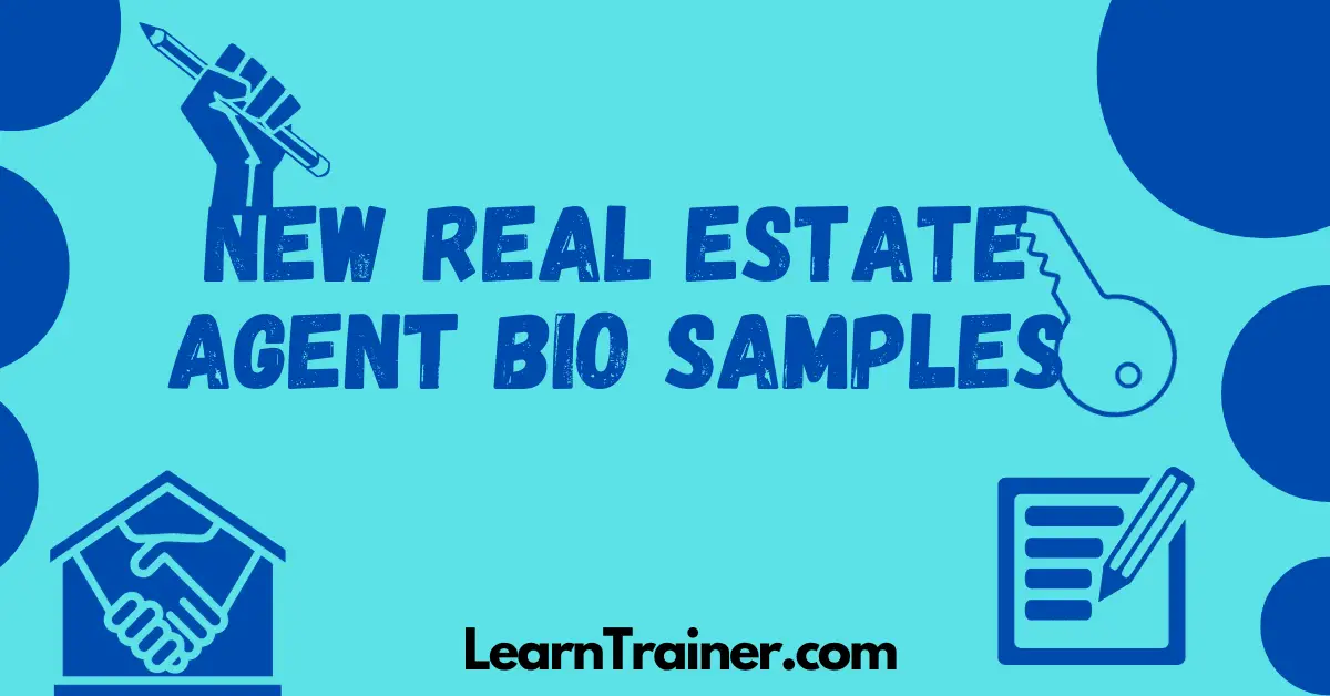 Read more about the article 10+ Secret Real Estate Agent Bio Samples