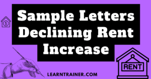 Read more about the article 8 Sample Letters Declining Rent Increase