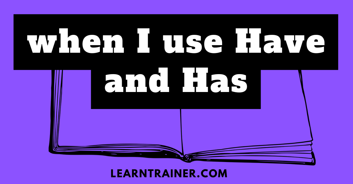 Read more about the article When I use Have and Has