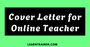 Read more about the article 6 Effective Cover Letter for Online Teachers