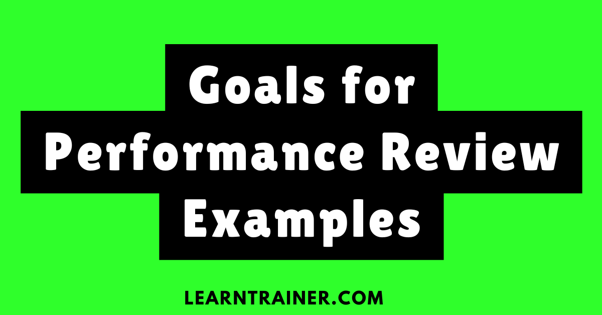 Read more about the article 8 Goals for Performance Review Examples