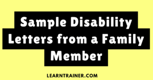 Read more about the article 8 Sample Disability Letters from a Family Member: Crafting a Thoughtful and Effective Request