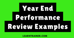 Read more about the article 10 Year End Performance Review Examples