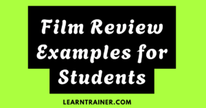 Read more about the article 14 Film Review Examples for Students